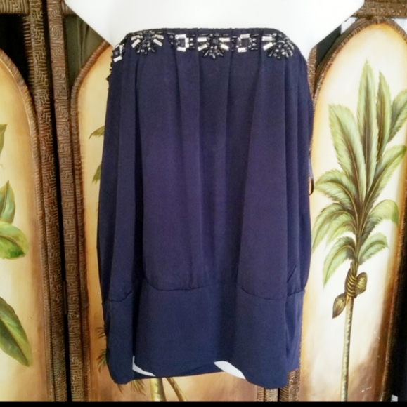 Lane Bryant Tops - Lane Bryant Jewel Strapless top